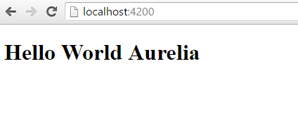 Hello World Tutorial With Aurelia.js 2016