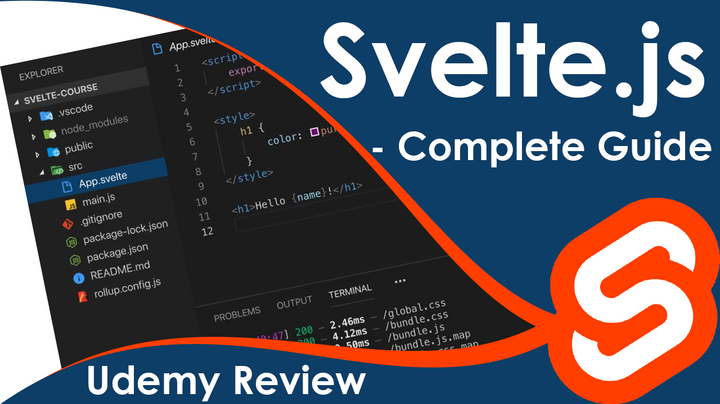 Svelte.js The Complete Guide (Udemy)